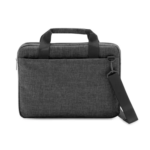 Borsa porta pc da 14" in poliestere 600D con tracolla regolabile e aggancio trolley 37x5x28cm
