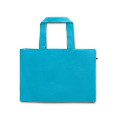 Shopper in cotone riciclato e RPET da 280gr 50x37x12cm