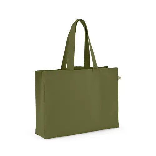 Shopper in cotone riciclato e RPET da 280gr 50x37x12cm