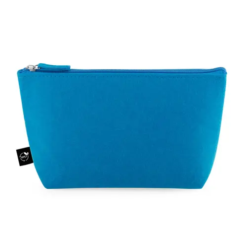 Pochette multiuso in feltro riciclato RPET con zip 250x140x70mm