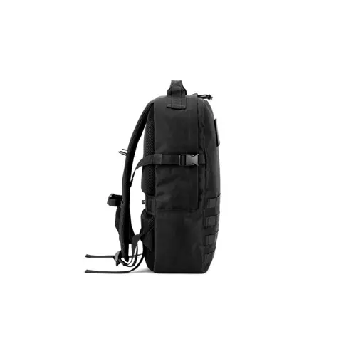 Zaino porta pc da 17.3" in poliestere riciclato 600D con cinghia trolley e tasca laterale