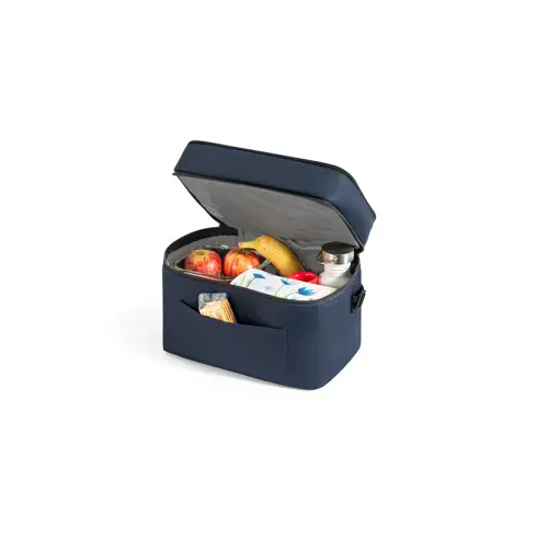Borsa termica poliestere riciclato da 12L con tracolla regolabile 30x25x20cm