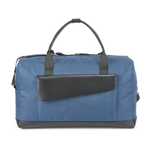 Borsone da viaggio elegante con dettagli in similpelle con ampio scomparto principale e quattro tasche interne e una esterna fornita in una borsa in TNT  50x30x25cm
