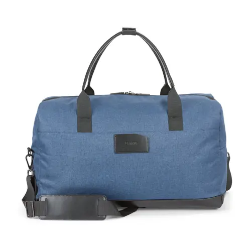 Borsone da viaggio elegante con dettagli in similpelle con ampio scomparto principale e quattro tasche interne e una esterna fornita in una borsa in TNT  50x30x25cm