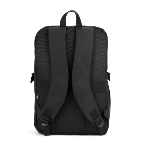 Zaino porta pc da 16” in poliestere riciclato con scomparto apribile e aggancio trolley