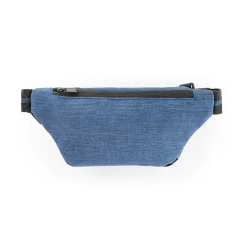 Marsupio in 300D con tasche interna e frontale in rete elastica e taschino con bottone a pressione 270x120x65mm