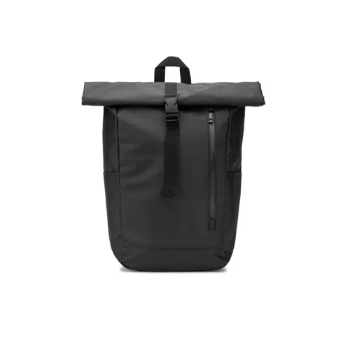 Zaino porta pc da 14" roll top in poliestere riciclato con rivestimento idrorepellente