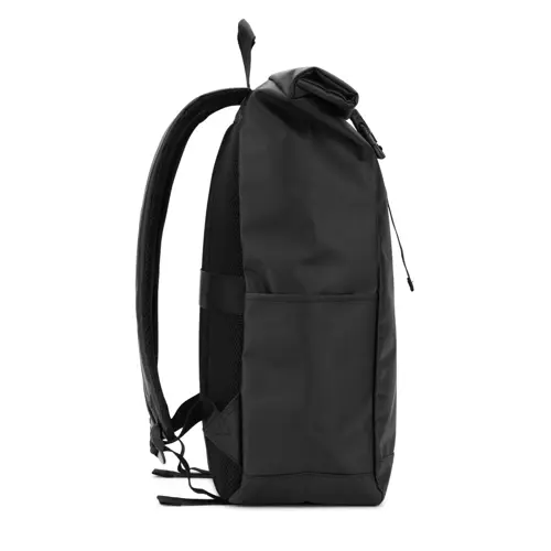 Zaino porta pc da 14" roll top in poliestere riciclato con rivestimento idrorepellente