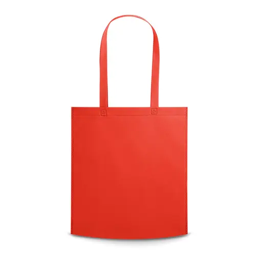 Shopper in TNT a soffietto con manici lunghi da 80gr 38x41x8cm