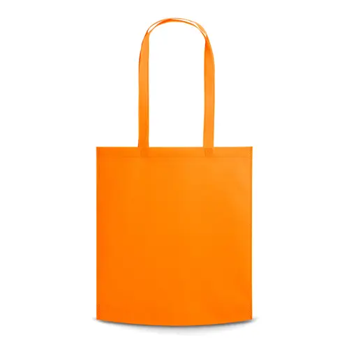 Shopper in TNT a soffietto con manici lunghi da 80gr 38x41x8cm