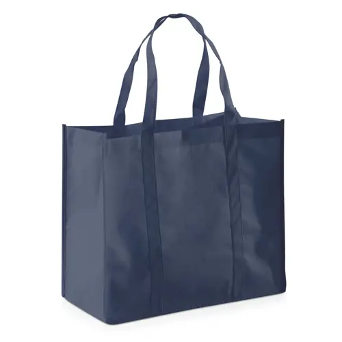 Shopper a soffietto in TNT con manici corti da 80gr 40x34x20cm