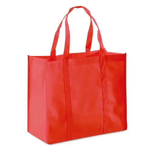 Shopper a soffietto in TNT con manici corti da 80gr 40x34x20cm