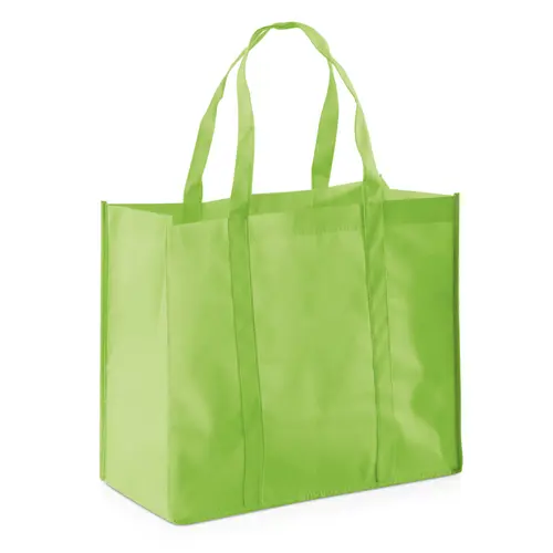 Shopper a soffietto in TNT con manici corti da 80gr 40x34x20cm