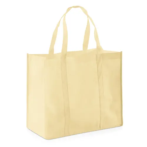 Shopper a soffietto in TNT con manici corti da 80gr 40x34x20cm