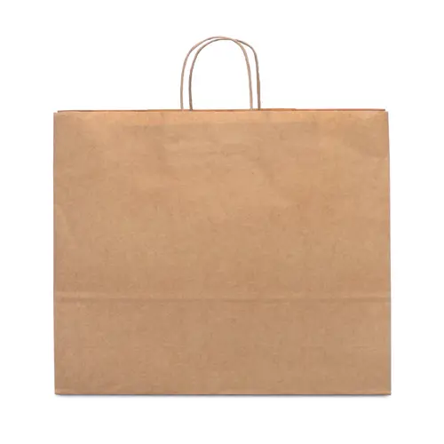 Shopper in carta kraft in color avana formato grande da 115gr 40x34x11cm