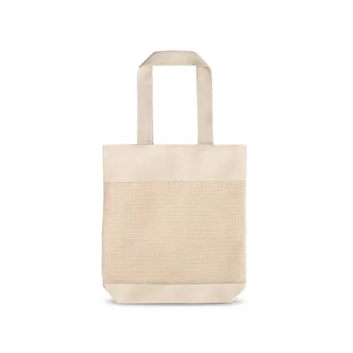 Shopper in cotone 100% con rete da 180 gr 39x43x8cm
