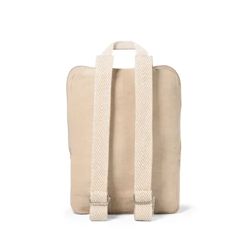 Zaino in juco 275g con maniglia superiore e spallacci in cotone da 7l 27x7x35cm