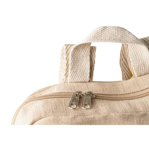 Zaino in juco 275g con maniglia superiore e spallacci in cotone da 7l 27x7x35cm