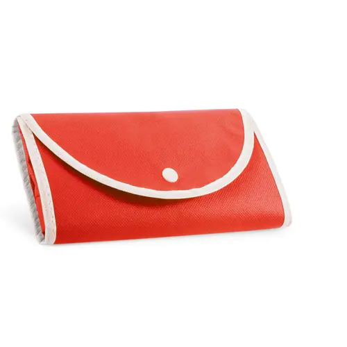 Shopper in TNT pieghevole e con chiusura a bottone da 80gr 38x46cm