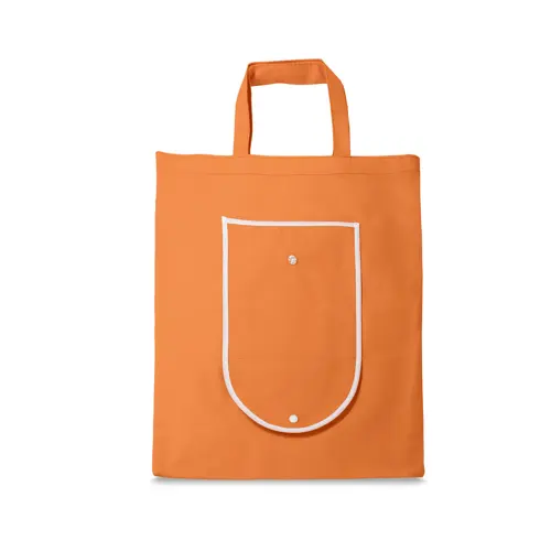 Shopper in TNT pieghevole e con chiusura a bottone da 80gr 38x46cm