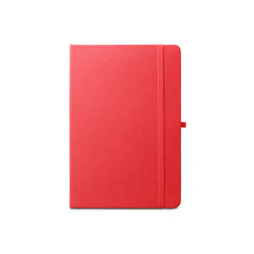 Block notes A5 in RPET con copertina rigida e fogli a righe in carta riciclata