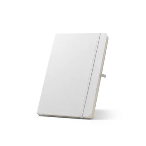 Block notes A5 in RPET con copertina rigida e fogli a righe in carta riciclata