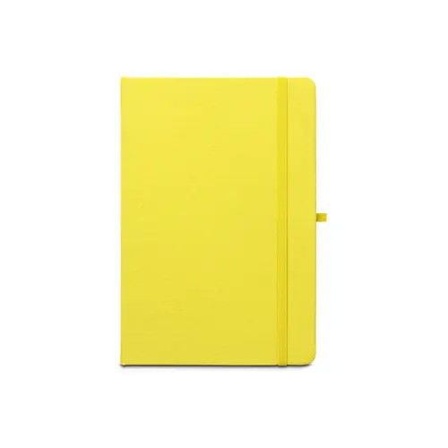 Block notes A5 in RPET con copertina rigida e fogli a righe in carta riciclata