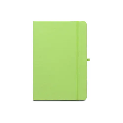 Block notes A5 in RPET con copertina rigida e fogli a righe in carta riciclata