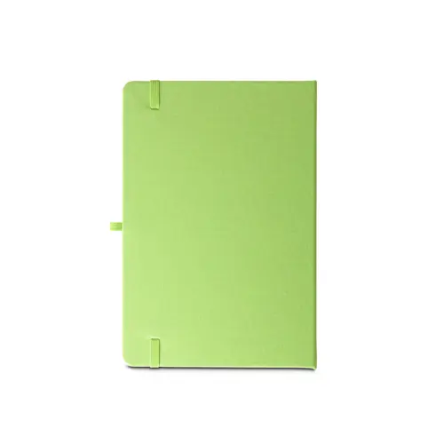 Block notes A5 in RPET con copertina rigida e fogli a righe in carta riciclata
