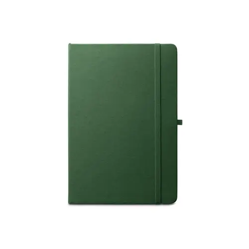 Block notes A5 in RPET con copertina rigida e fogli a righe in carta riciclata