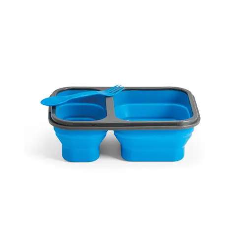Porta pranzo pieghevole in PP da 480 e 760 ml include 1 posata 2in1