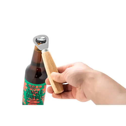 Apribottiglie modello classic in metallo e legno