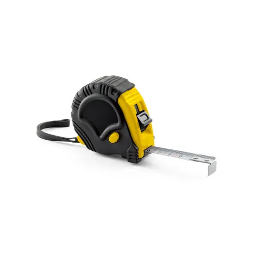 Metro a nastro 5 metri in ABS con freno e clip in metallo