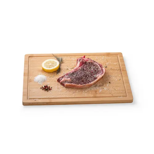 Tagliere in bambù con scanalatura 40x30x1cm