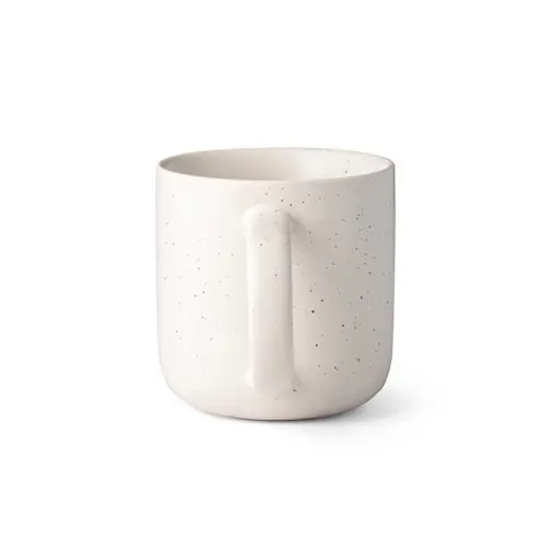 Tazzina da caffè in ceramica finitura opaca ed effetto rustico da 75mL in confezione regalo in carta kraft