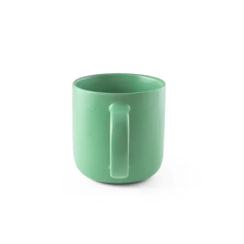 Tazzina da caffè in ceramica finitura opaca ed effetto rustico da 75mL in confezione regalo in carta kraft