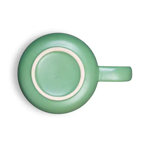 Tazzina da caffè in ceramica finitura opaca ed effetto rustico da 75mL in confezione regalo in carta kraft