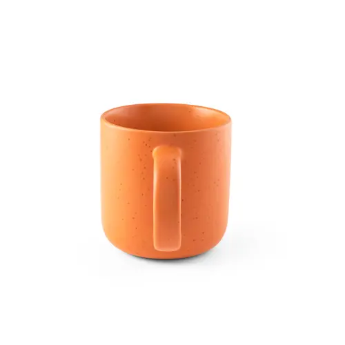 Tazzina da caffè in ceramica finitura opaca ed effetto rustico da 75mL in confezione regalo in carta kraft