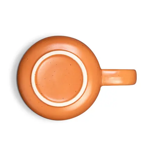 Tazzina da caffè in ceramica finitura opaca ed effetto rustico da 75mL in confezione regalo in carta kraft