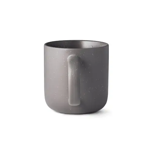 Tazzina da caffè in ceramica finitura opaca ed effetto rustico da 75mL in confezione regalo in carta kraft