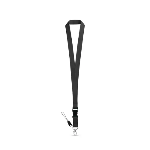 Lanyard in poliestere con moschettone