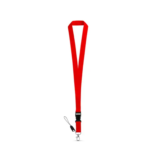 Lanyard in poliestere con moschettone