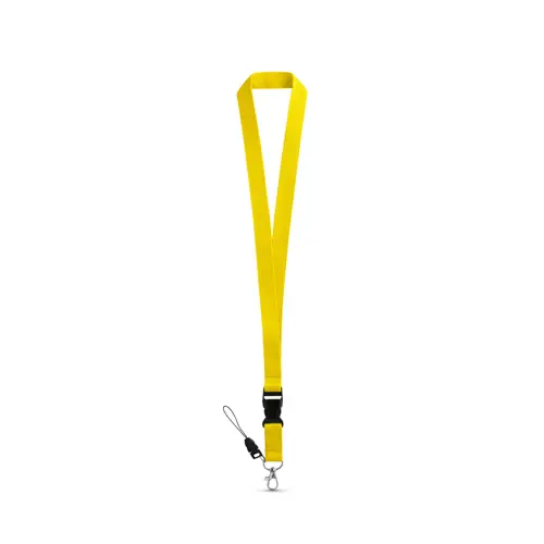 Lanyard in poliestere con moschettone