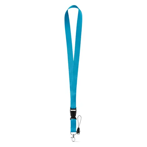 Lanyard in poliestere con moschettone