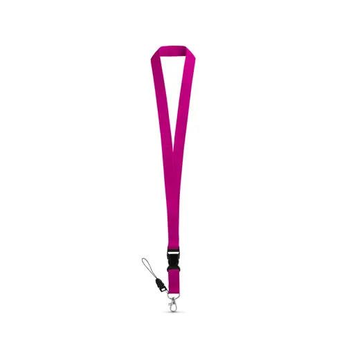 Lanyard in poliestere con moschettone