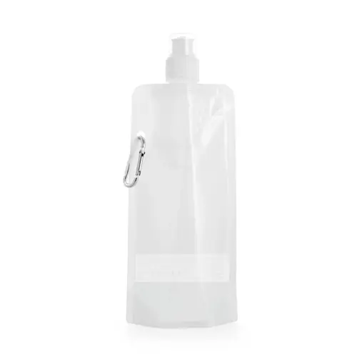 Borraccia pieghevole in PE da 460 ml con moschettone