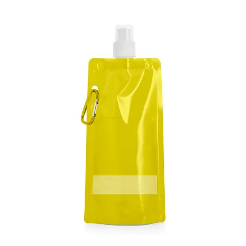 Borraccia pieghevole in PE da 460 ml con moschettone