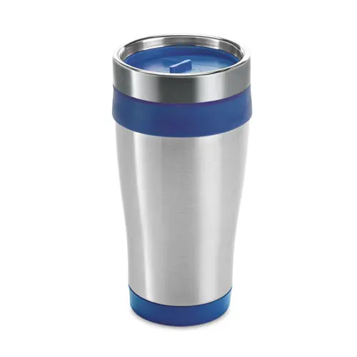 Tazza da viaggio in acciaio inox e plastica senza manico 420ml