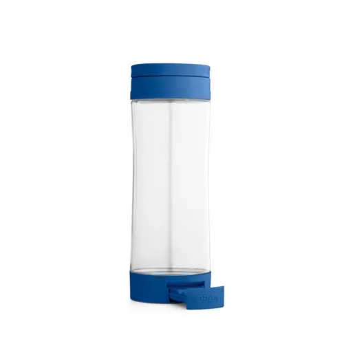 Borraccia in vetro da 390 ml con supporto per smartphone