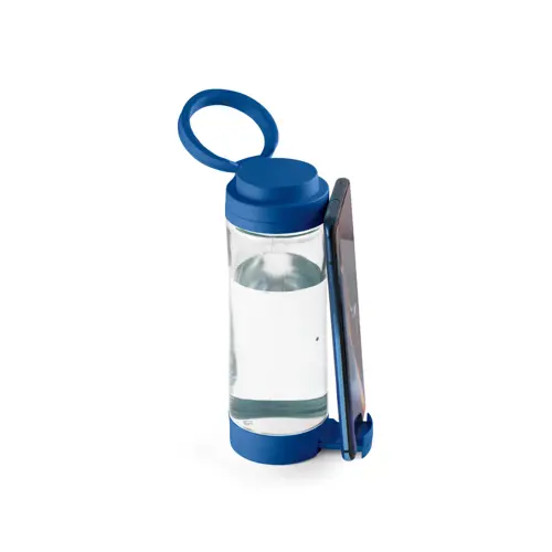 Borraccia in vetro da 390 ml con supporto per smartphone